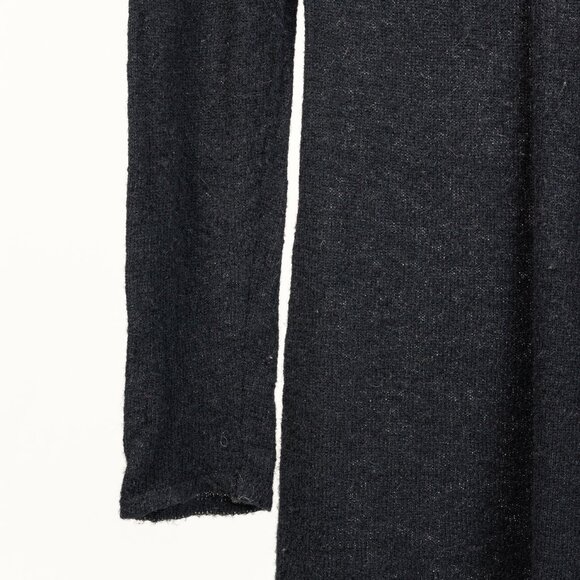 Sarah Pacini Wide Neckline Black Long-Sleeve Wool Sweater - Picture 5 of 6